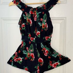 Floral Print Romper